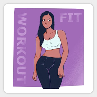 workout fit Magnet